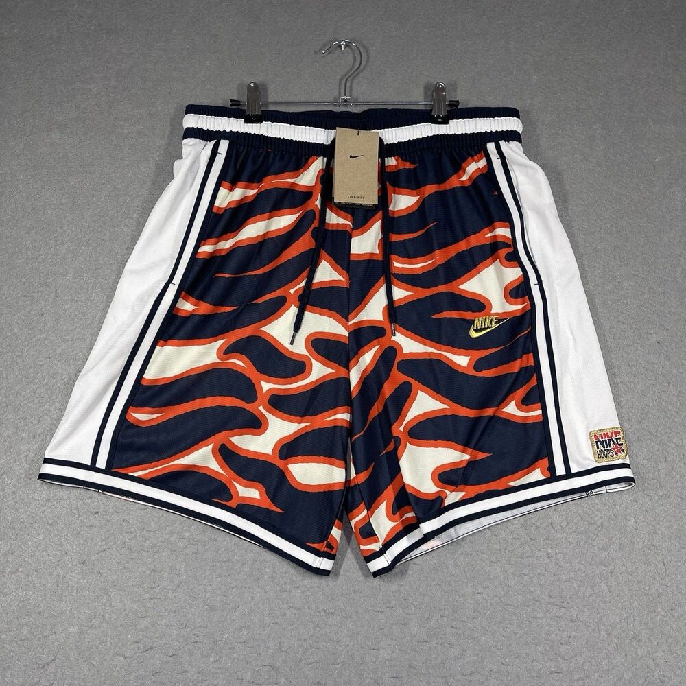 Nike Shorts Mens XL Navy Red Basketball Mesh Abstract Dream Team‎ Loose Fit